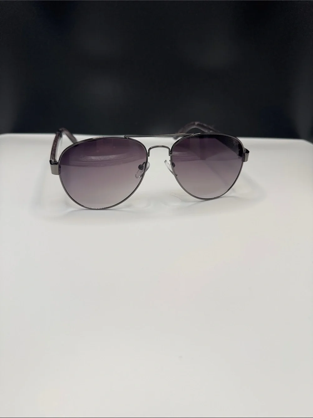 Aviator Sunglasses with Purple Gradient Lenses (3-6)